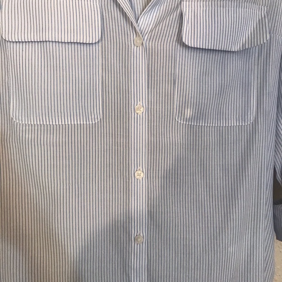 Flower Shoulder Button Down - Picture 5 of 6